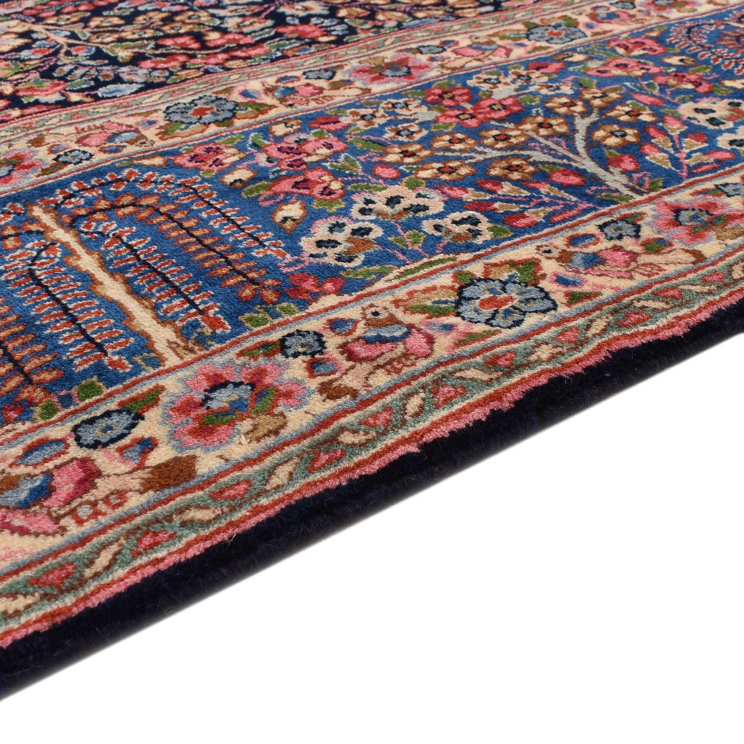 Alfombra persa - Real - 298 x 202 cm - rojo oscuro