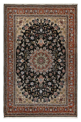 Alfombra Persa - Tabriz - Real - 318 x 208 cm - azul oscuro