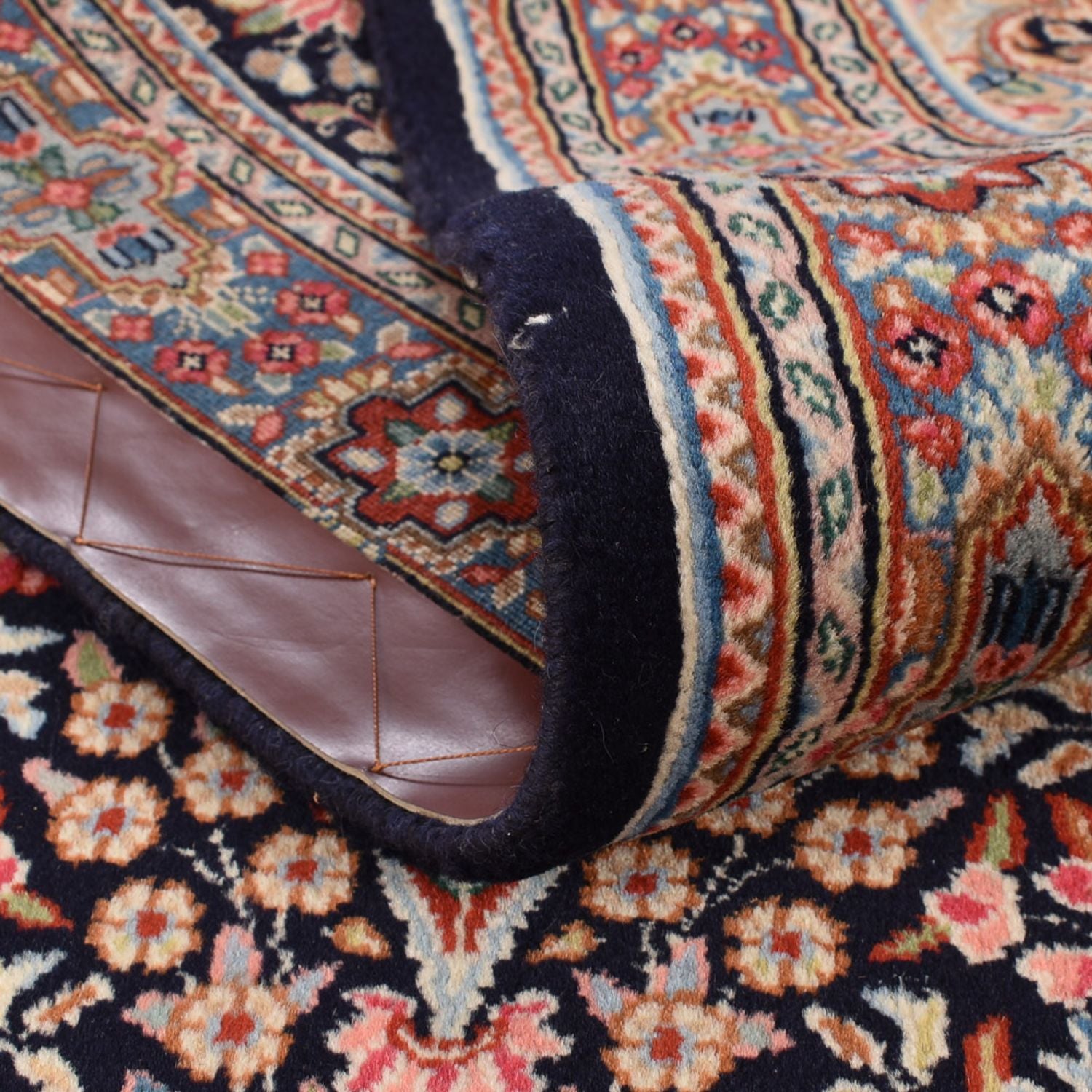 Alfombra de pasillo Alfombra persa - Real - 383 x 78 cm - beige oscuro