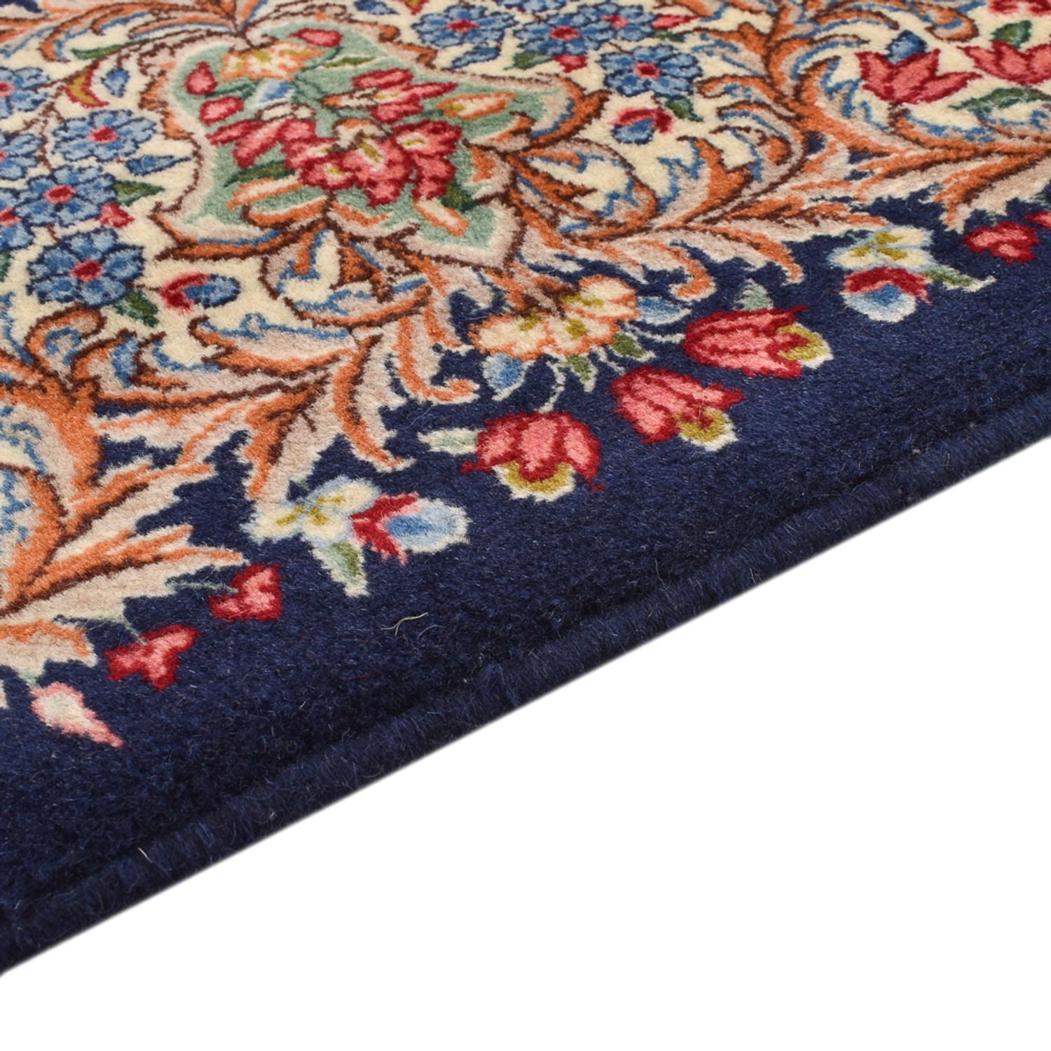 Alfombra persa - Real - 243 x 150 cm - azul