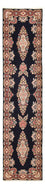 Alfombra de pasillo Alfombra persa - Real - 397 x 93 cm - azul oscuro