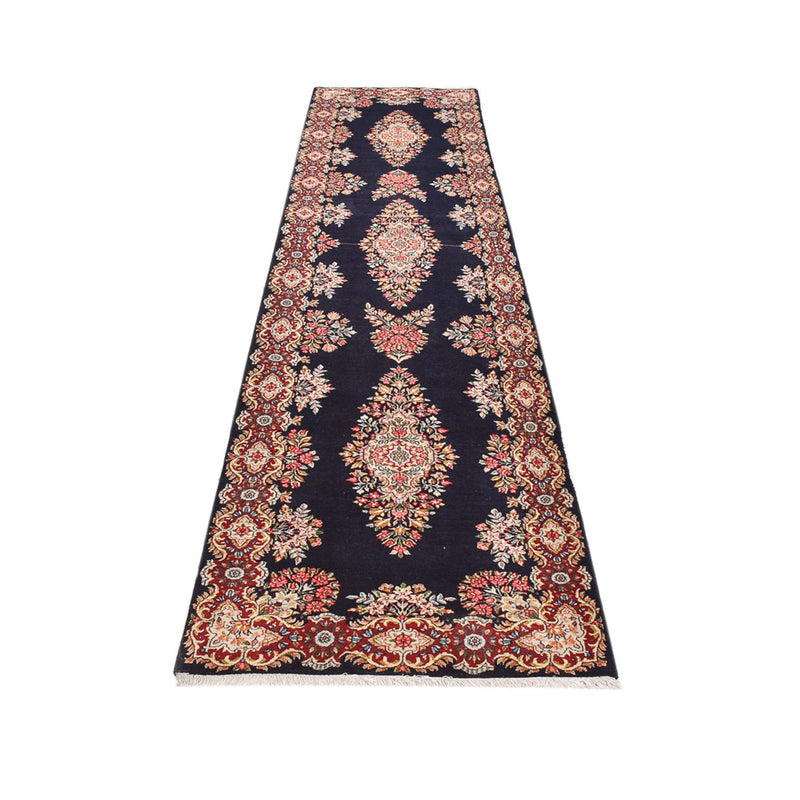 Alfombra de pasillo Alfombra persa - Real - 397 x 93 cm - azul oscuro