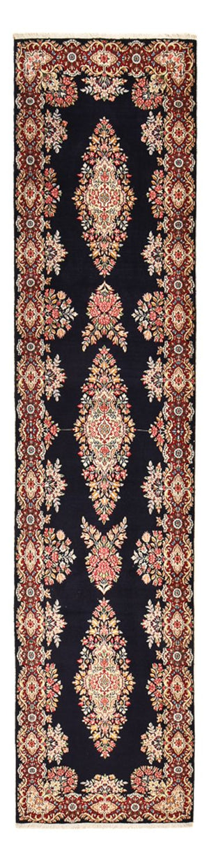 Alfombra de pasillo Alfombra persa - Real - 397 x 94 cm - azul oscuro