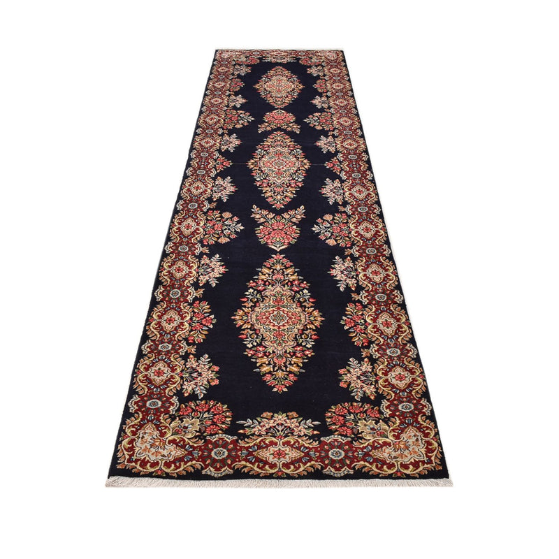 Alfombra de pasillo Alfombra persa - Real - 397 x 94 cm - azul oscuro