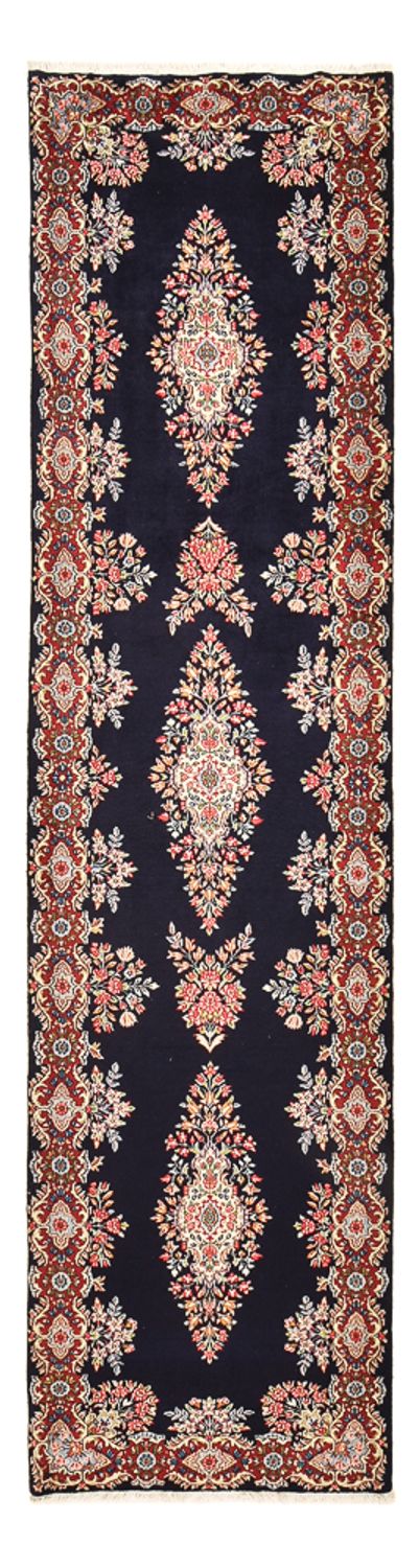 Alfombra de pasillo Alfombra persa - Real - 373 x 95 cm - azul oscuro