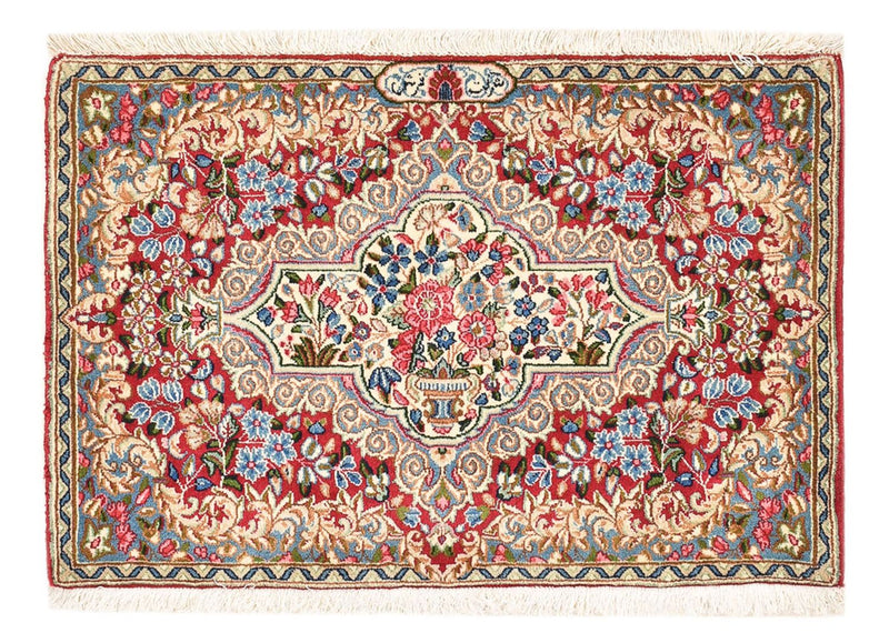 Alfombra persa - Real - 85 x 56 cm - multicolor