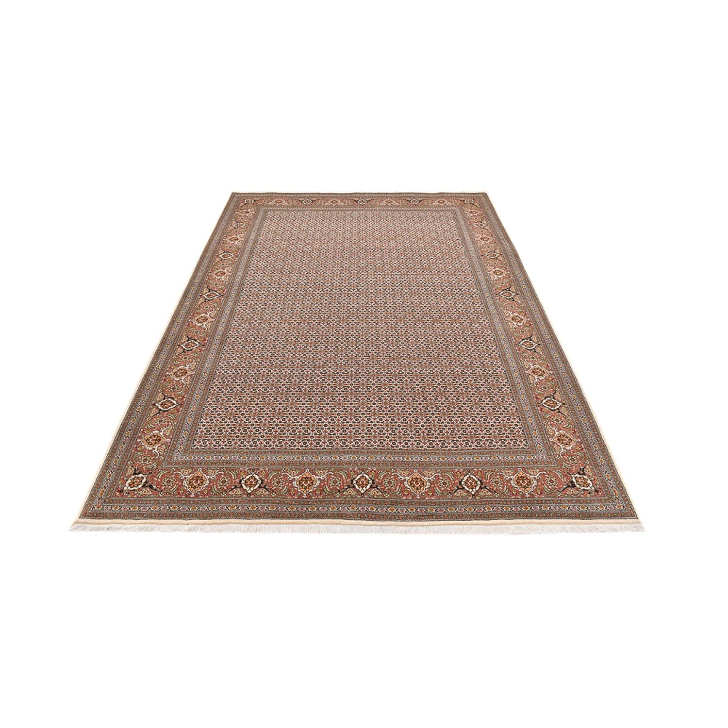 Alfombra Persa - Tabriz - Real - 284 x 184 cm - beige oscuro
