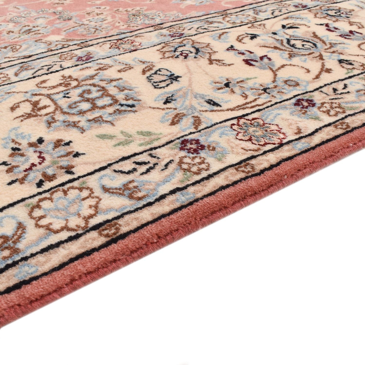 Alfombra Persa - Nain - Real - 293 x 202 cm - rojo claro