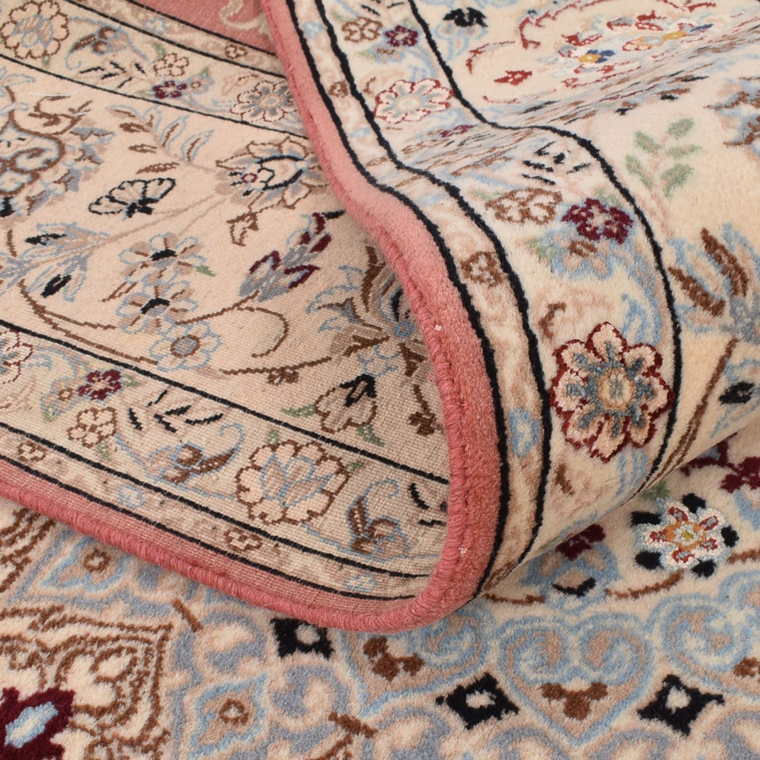 Alfombra Persa - Nain - Real - 293 x 202 cm - rojo claro