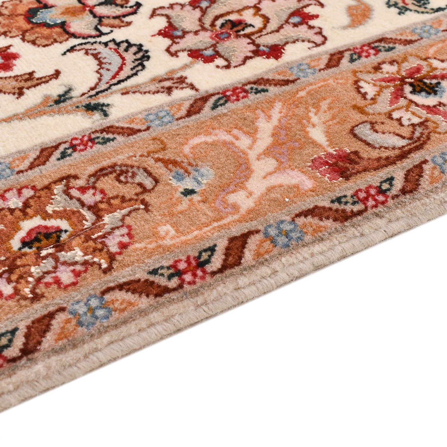 Alfombra de pasillo Alfombra Persa - Tabriz - Prima - 315 x 80 cm - beige