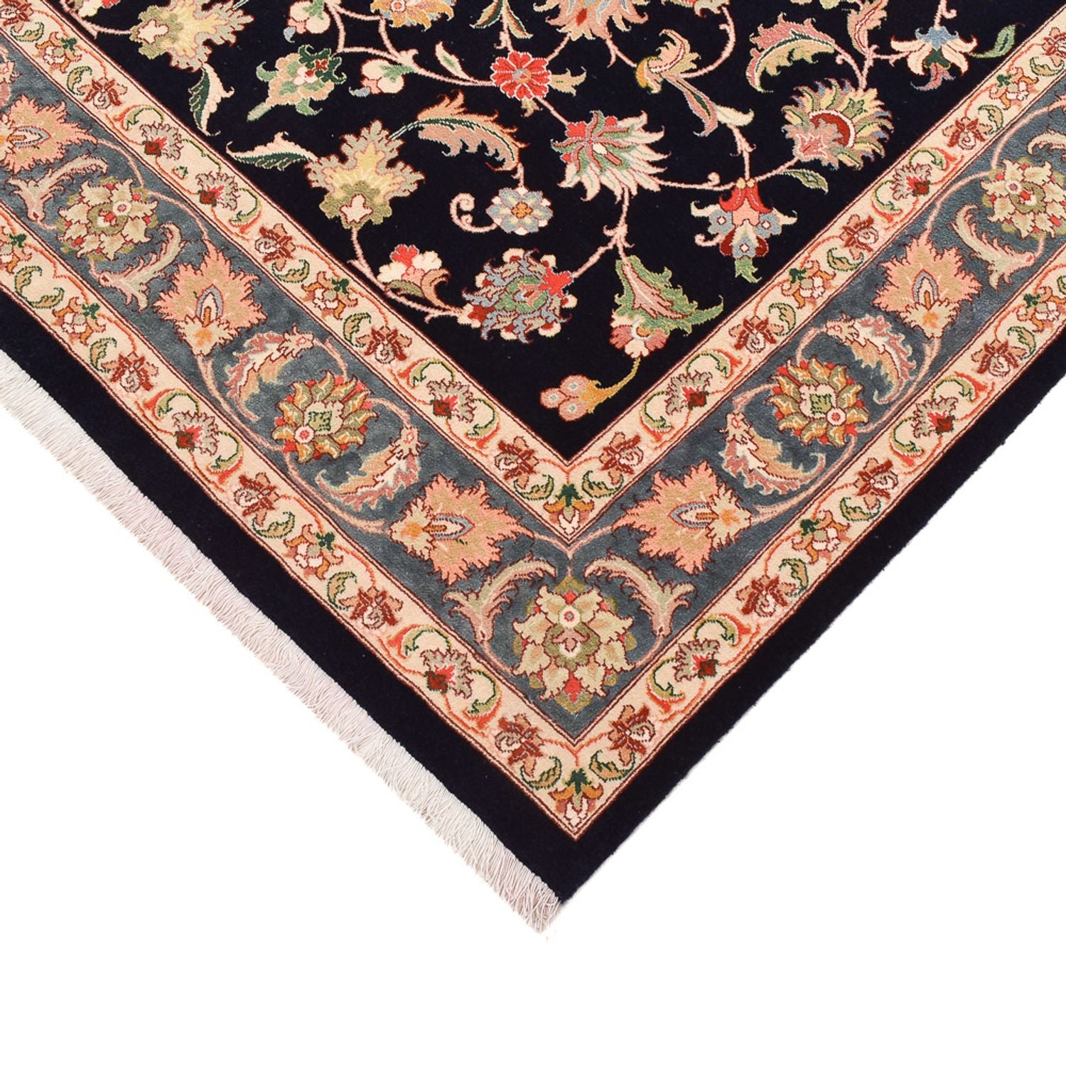 Alfombra persa - Bidjar - 265 x 170 cm - azul oscuro