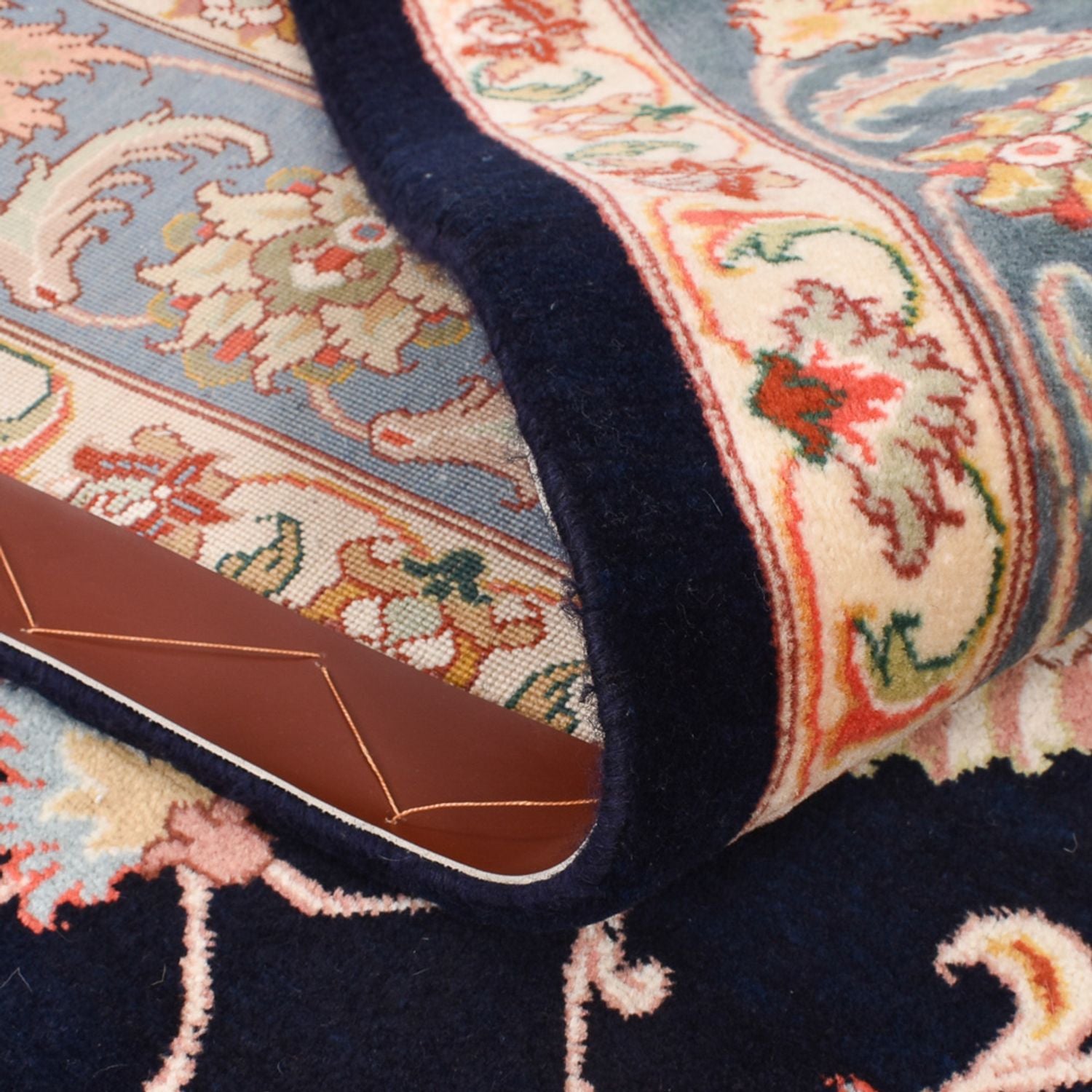 Alfombra persa - Bidjar - 265 x 170 cm - azul oscuro