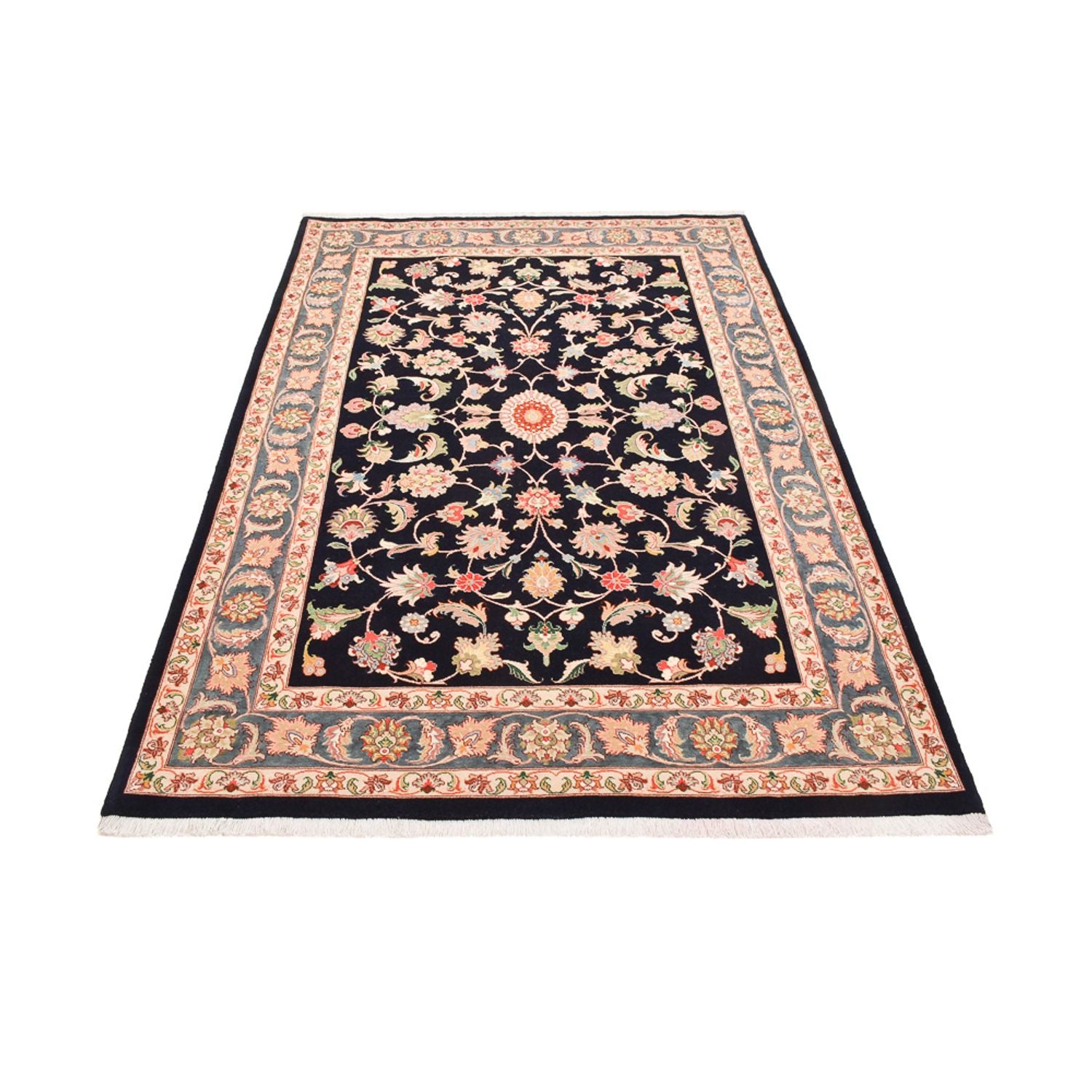 Alfombra persa - Bidjar - 265 x 170 cm - azul oscuro