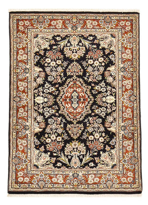 Alfombra persa - Nain - 135 x 90 cm - azul oscuro