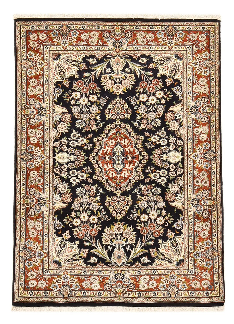 Alfombra persa - Nain - 135 x 90 cm - azul oscuro