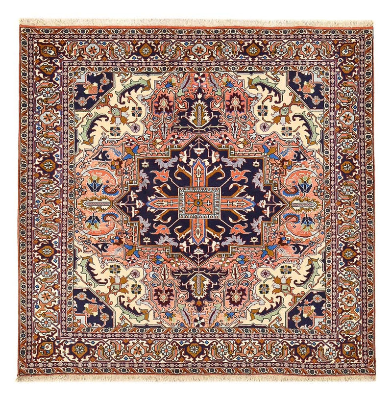 Alfombra persa - Nómada cuadrado  - 200 x 194 cm - rojo claro