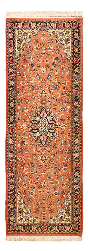 Alfombra de pasillo Alfombra persa - Ghom - 195 x 71 cm - naranja