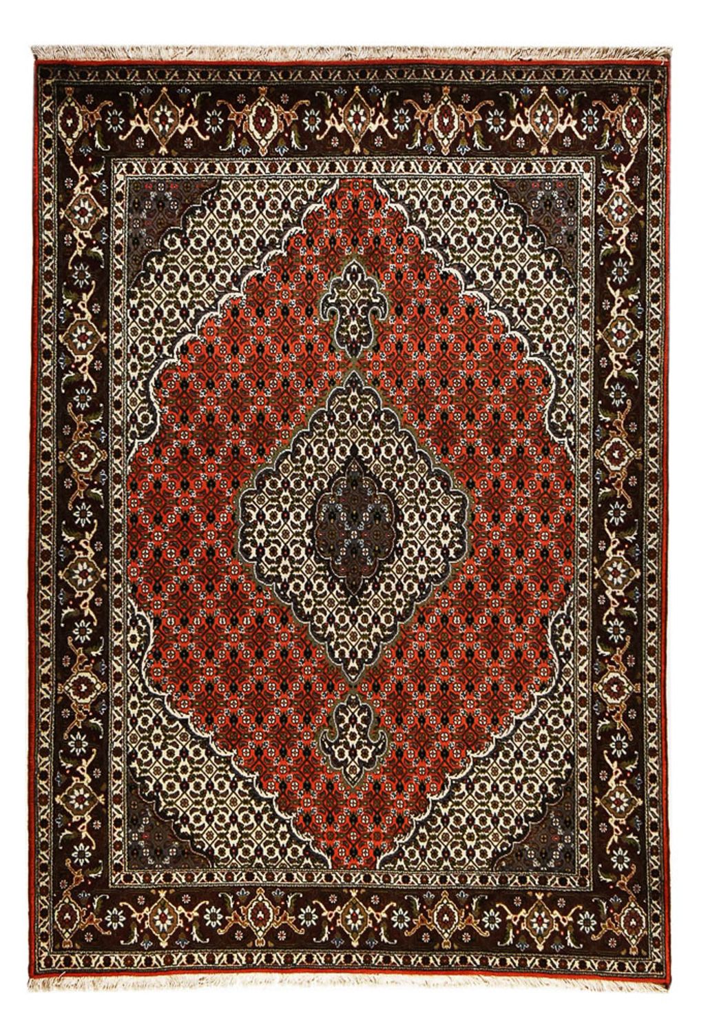 Alfombra Persa - Tabriz - Real - 210 x 150 cm - rojo
