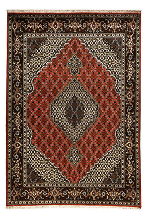 Alfombra Persa - Tabriz - Real - 210 x 150 cm - rojo