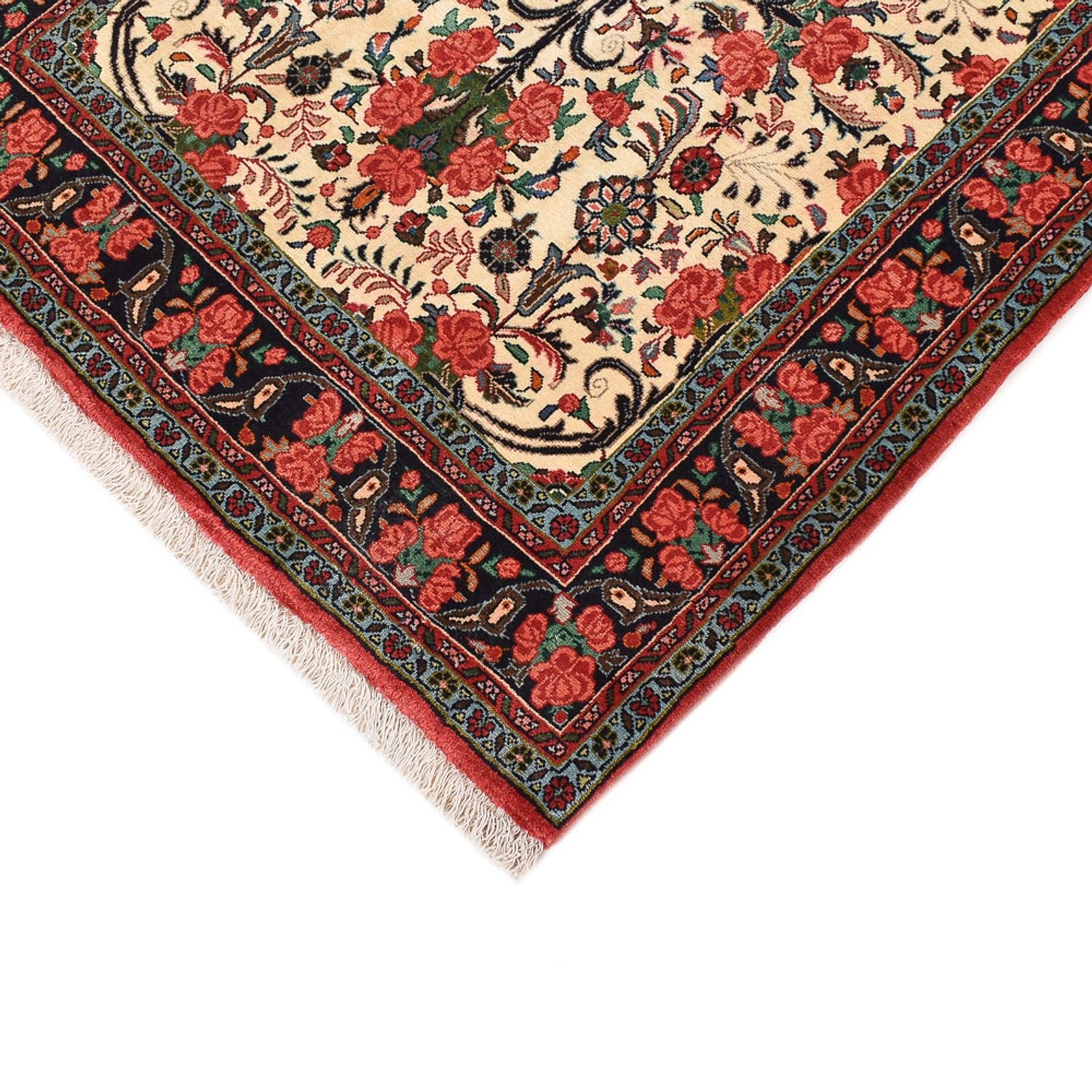 Alfombra de pasillo Alfombra persa - Bidjar - 405 x 95 cm - beige oscuro
