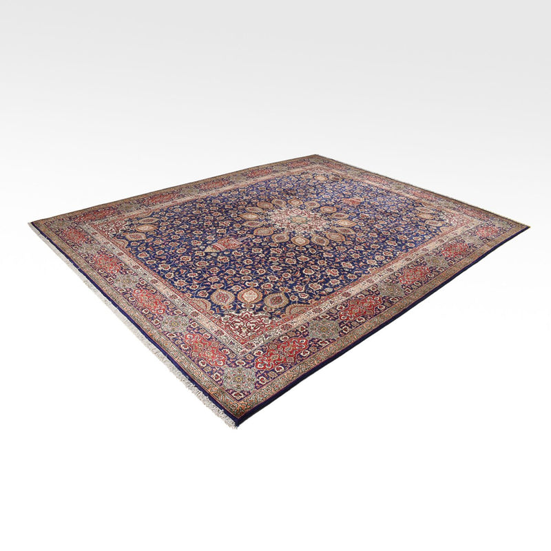 Alfombra Persa - Tabriz - Real - 387 x 297 cm - azul oscuro