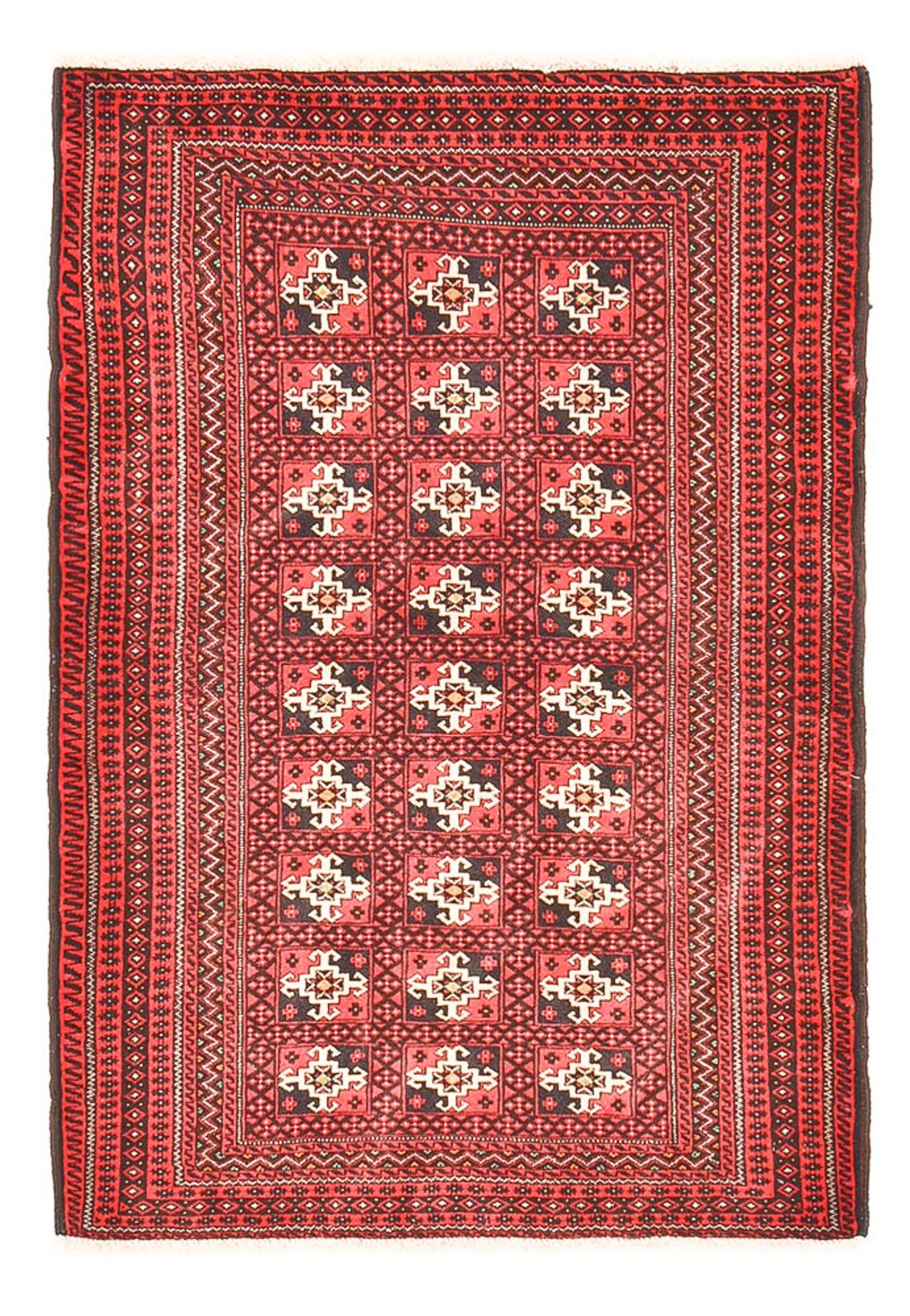 Alfombra Belutsch - 140 x 100 cm - rojo