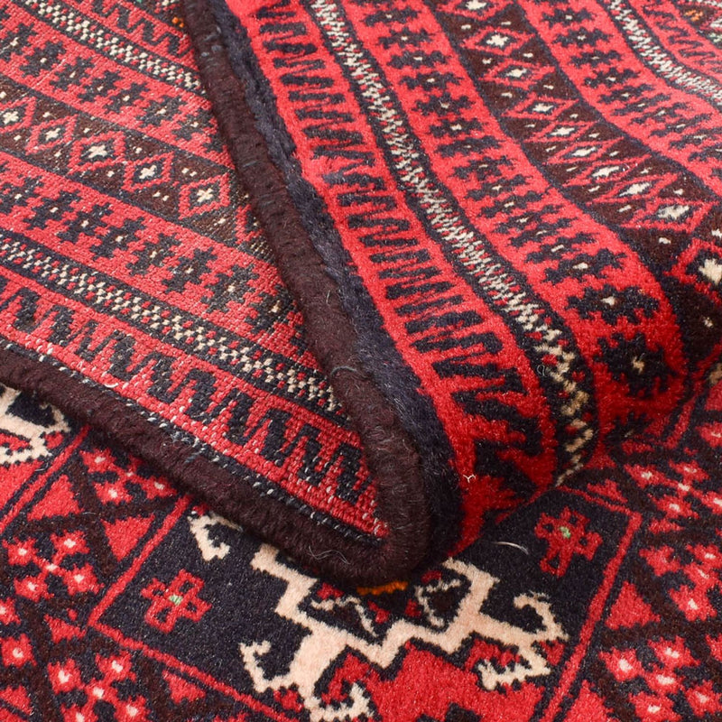 Alfombra Belutsch - 140 x 100 cm - rojo