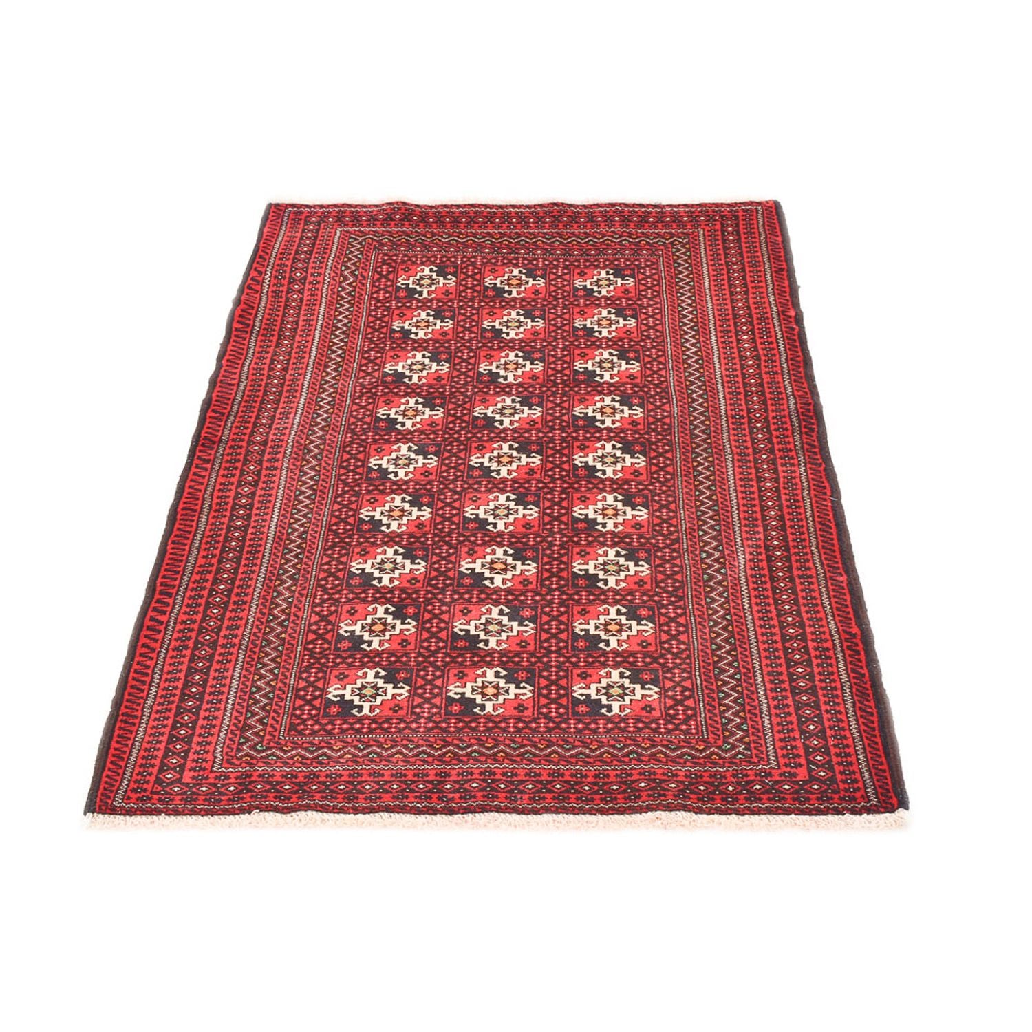 Alfombra Belutsch - 140 x 100 cm - rojo