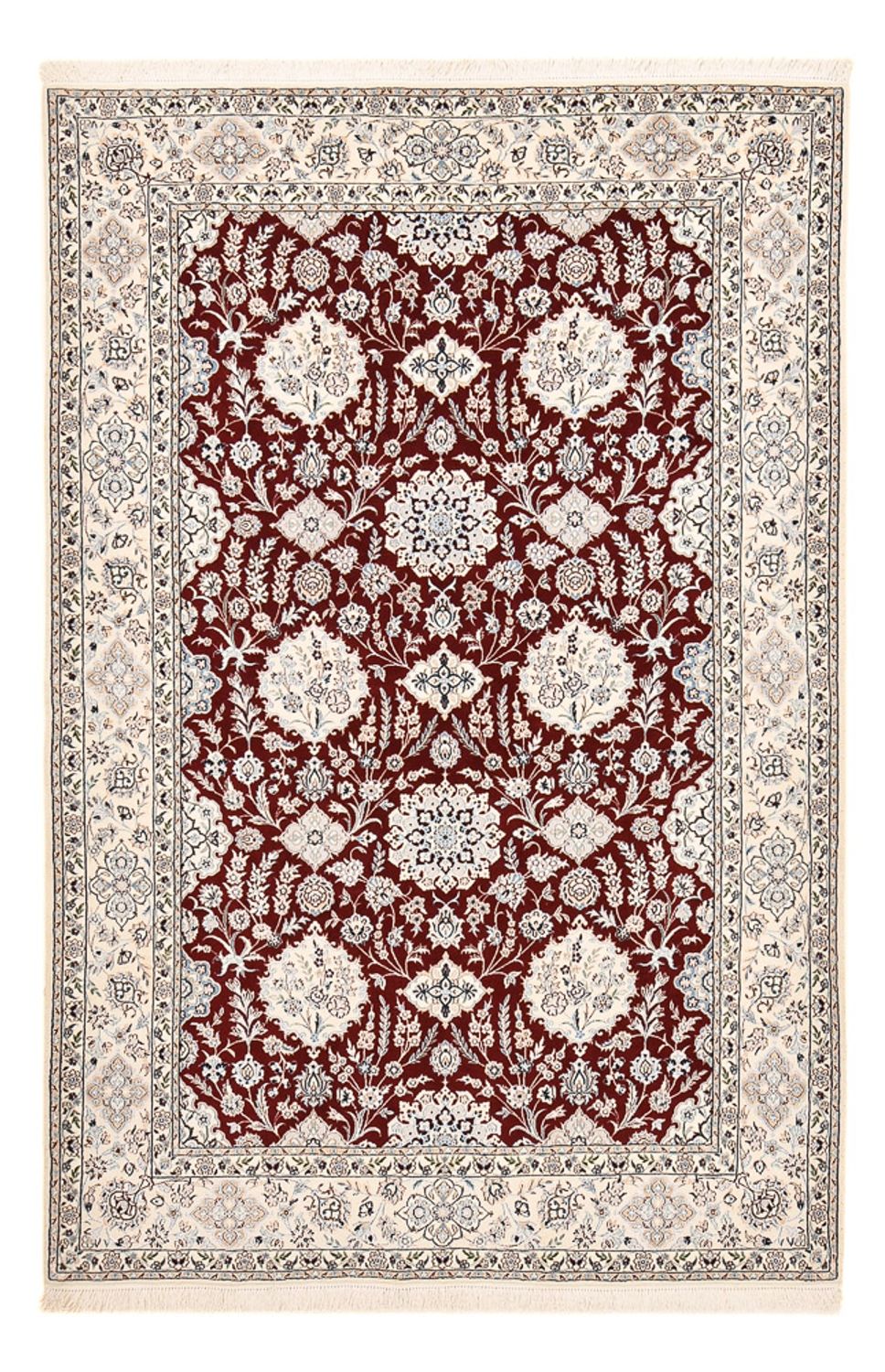 Alfombra Persa - Nain - Prima - 227 x 146 cm - rojo