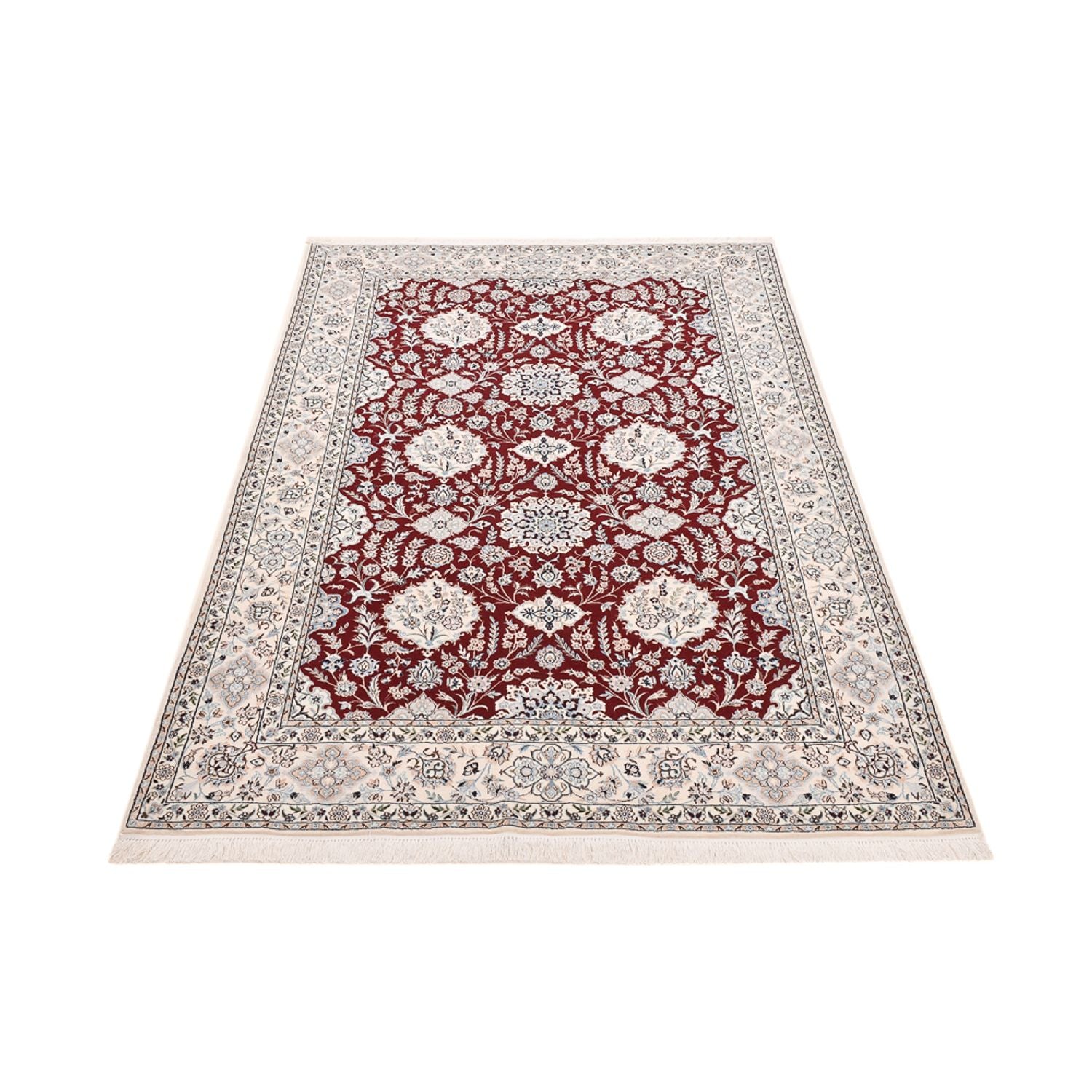 Alfombra Persa - Nain - Prima - 227 x 146 cm - rojo