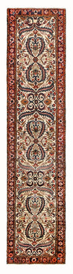 Alfombra de pasillo Alfombra persa - Nómada - 345 x 77 cm - beige oscuro