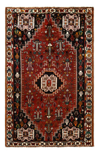 Alfombra persa - Nómada - 252 x 160 cm - rojo oscuro