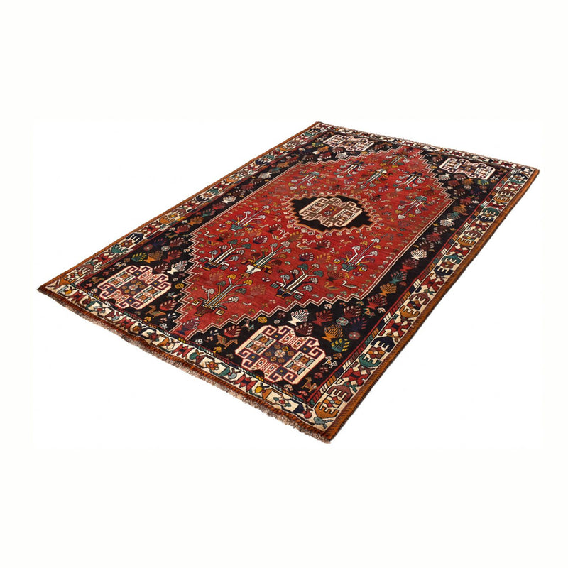 Alfombra persa - Nómada - 252 x 160 cm - rojo oscuro