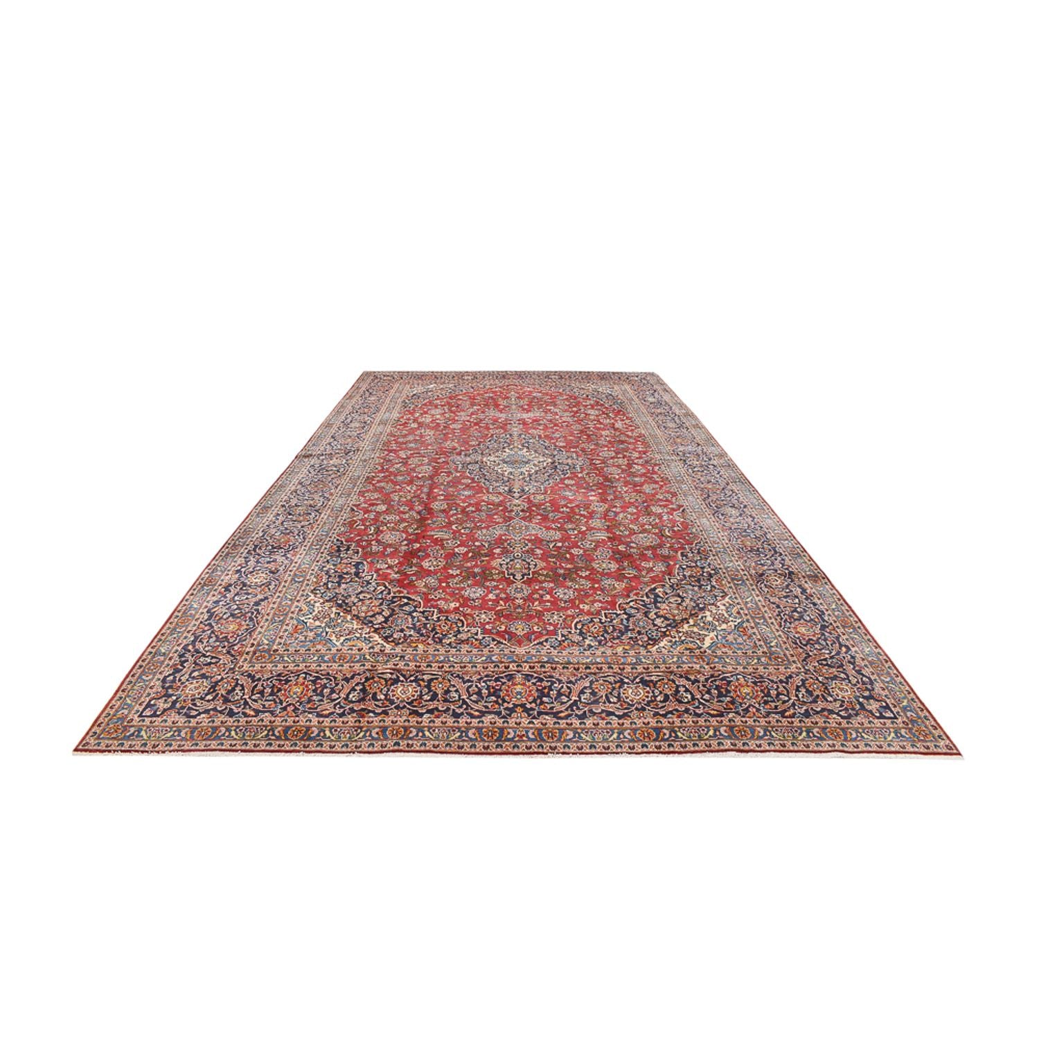 Alfombra persa - Keshan - 536 x 292 cm - rojo