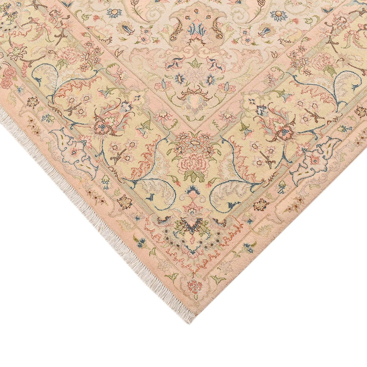 Alfombra Persa - Tabriz - Real - 303 x 201 cm - beige claro