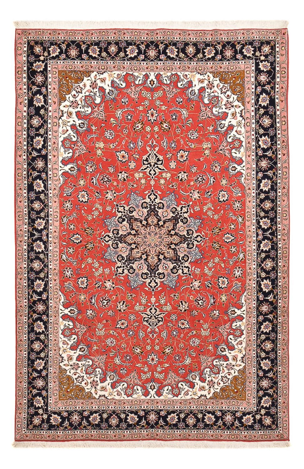 Alfombra Persa - Tabriz - Real - 313 x 203 cm - rojo