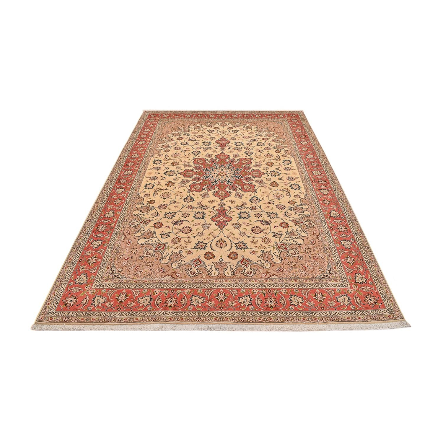 Alfombra Persa - Tabriz - Real - 296 x 203 cm - beige