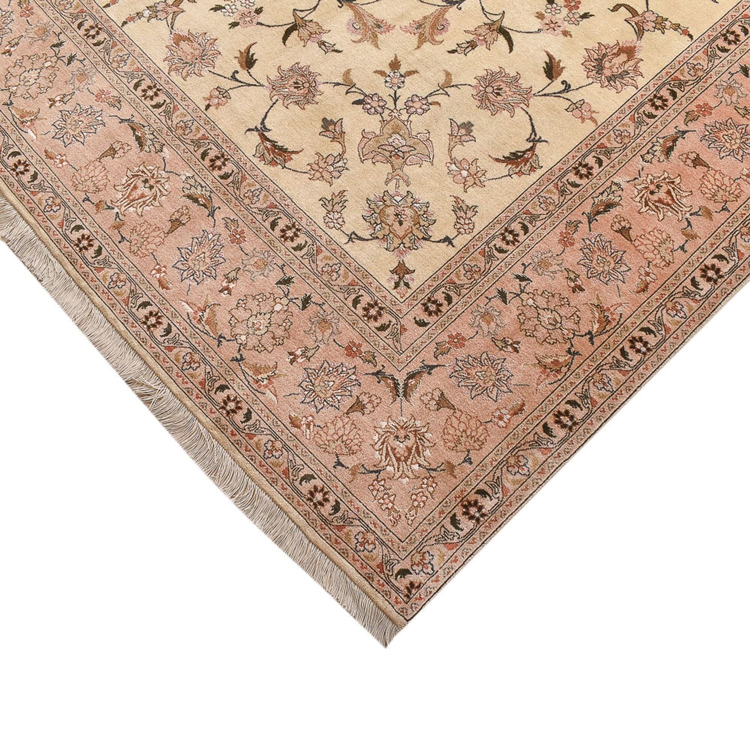 Alfombra persa - Keshan - 305 x 203 cm - beige