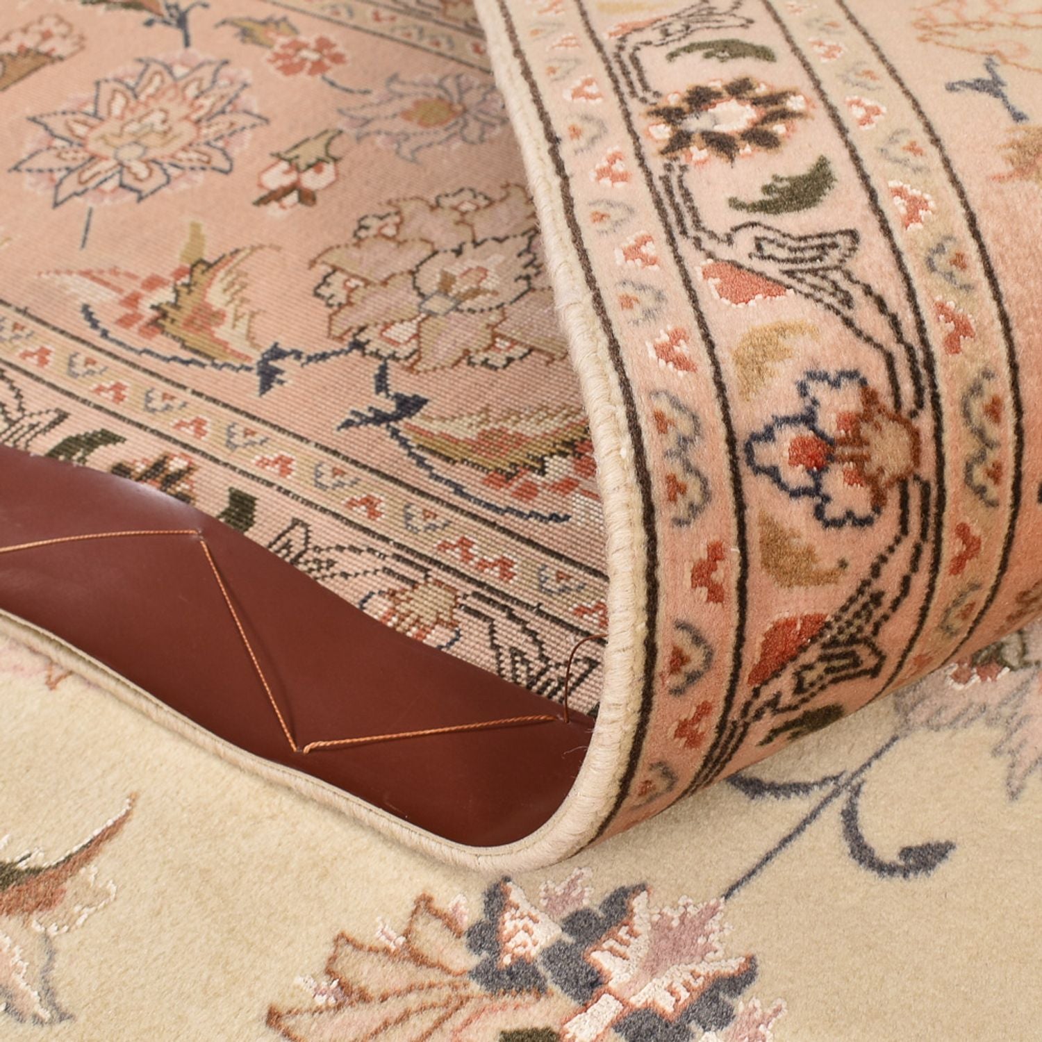 Alfombra persa - Keshan - 305 x 203 cm - beige