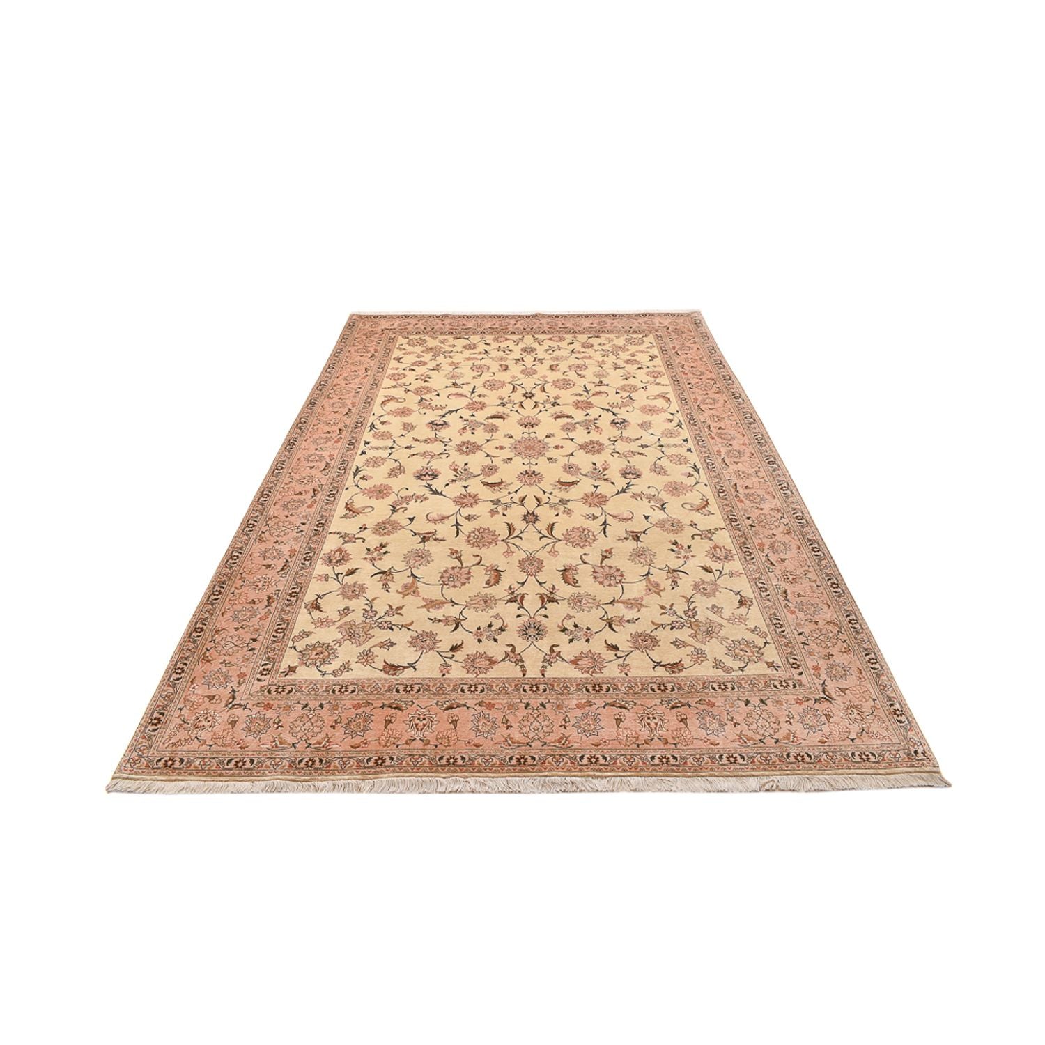 Alfombra persa - Keshan - 305 x 203 cm - beige