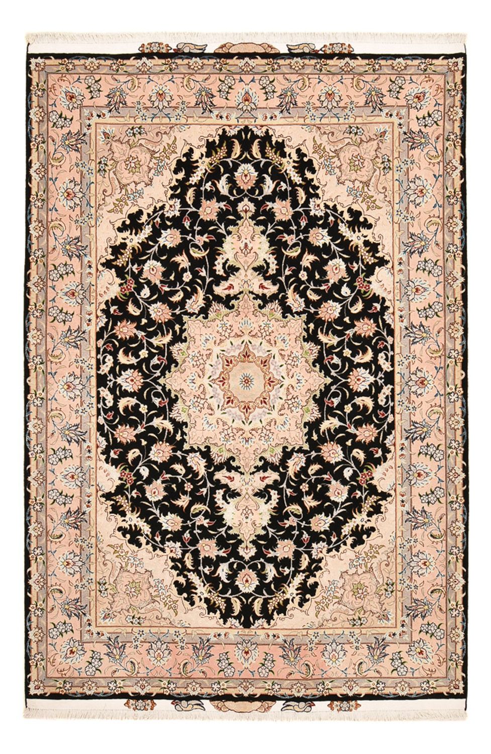 Alfombra Persa - Tabriz - Real - 255 x 158 cm - azul oscuro