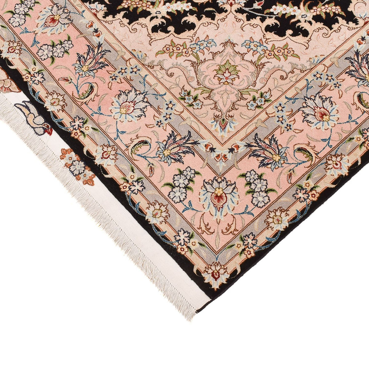 Alfombra Persa - Tabriz - Real - 255 x 158 cm - azul oscuro