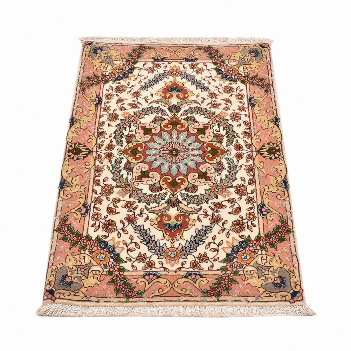 Alfombra Persa - Tabriz - Real - 90 x 60 cm - multicolor