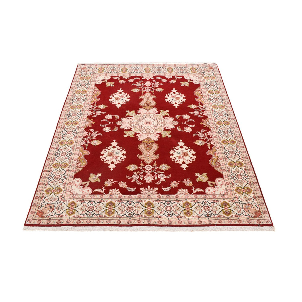 Alfombra Persa - Tabriz - Real - 203 x 152 cm - rojo
