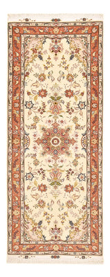 Alfombra de pasillo Alfombra Persa - Tabriz - Real - 195 x 80 cm - beige