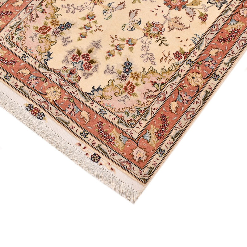 Alfombra de pasillo Alfombra Persa - Tabriz - Real - 195 x 80 cm - beige