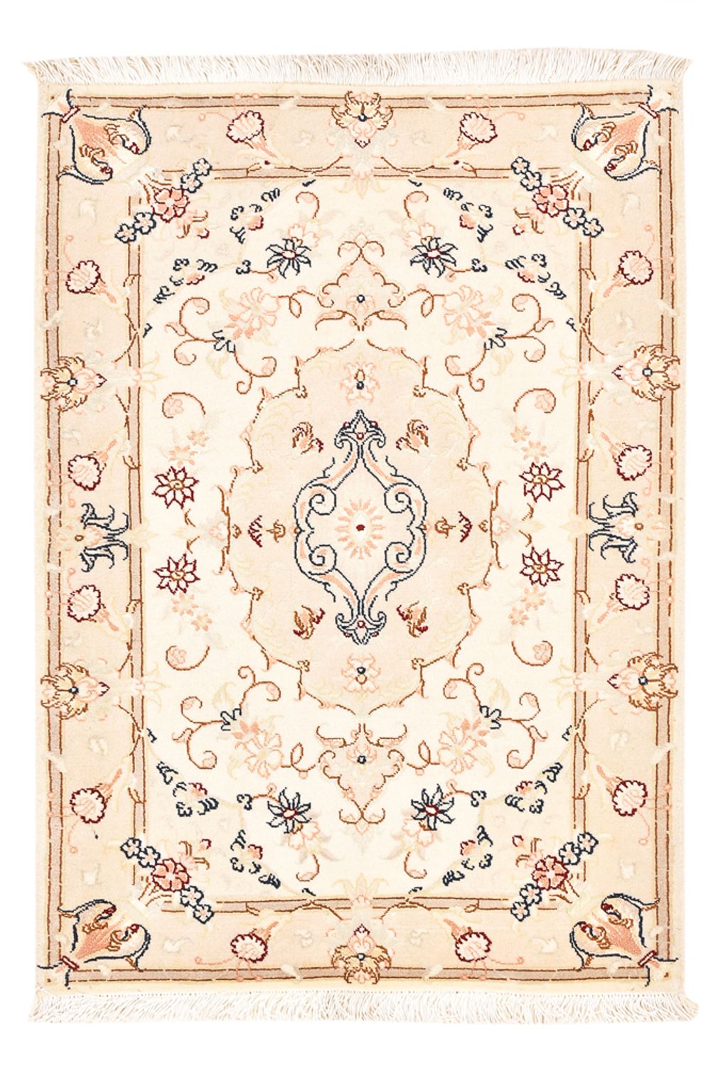 Alfombra Persa - Tabriz - Real - 91 x 60 cm - crema