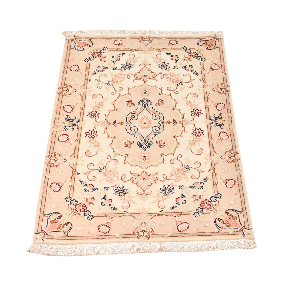 Alfombra Persa - Tabriz - Real - 91 x 60 cm - crema