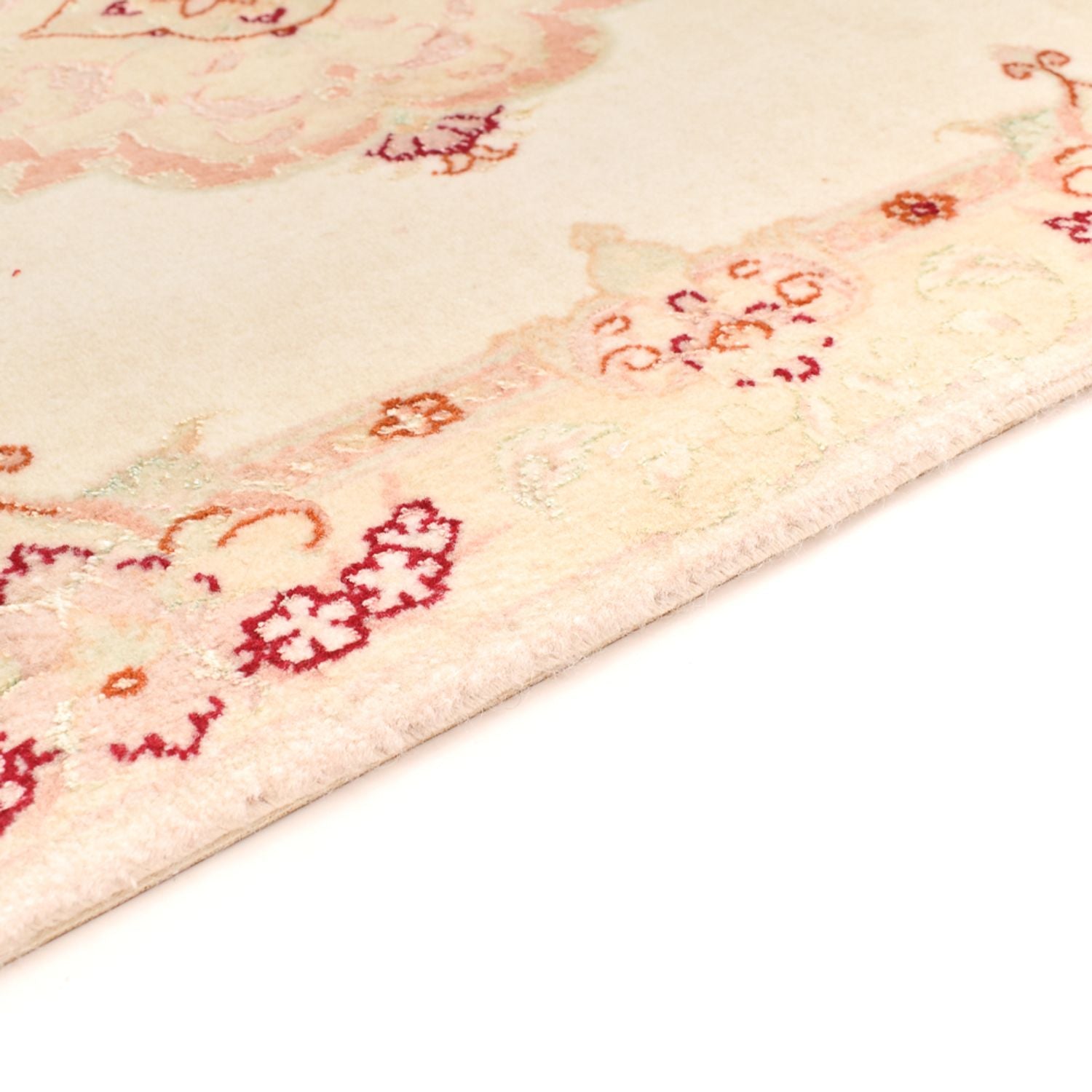 Alfombra Persa - Tabriz - Real - 89 x 58 cm - beige claro