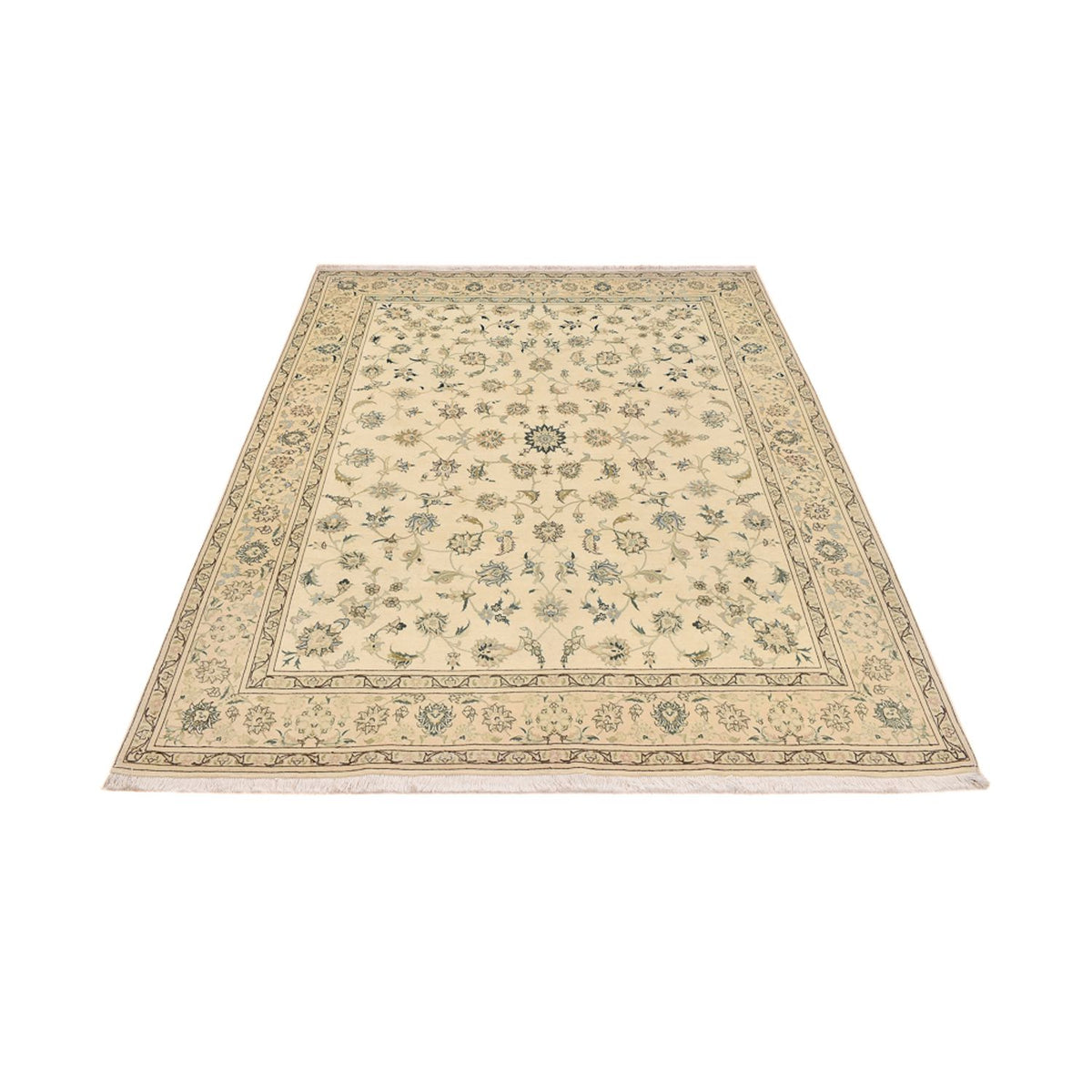 Alfombra Persa - Tabriz - Real - 266 x 200 cm - verde claro